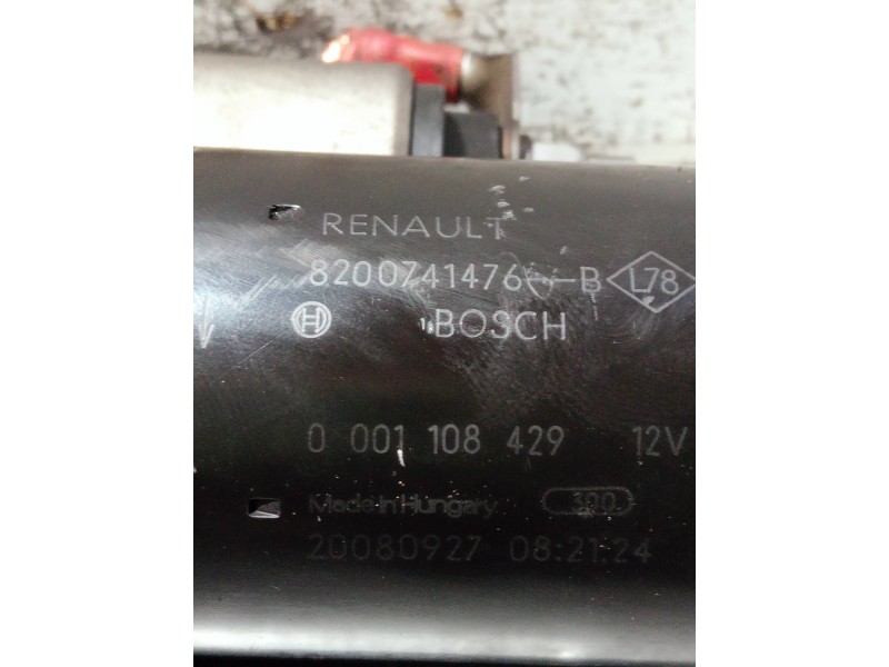Recambio de motor arranque para renault megane iii berlina 5 p referencia OEM IAM 8200741476B 0001108429 