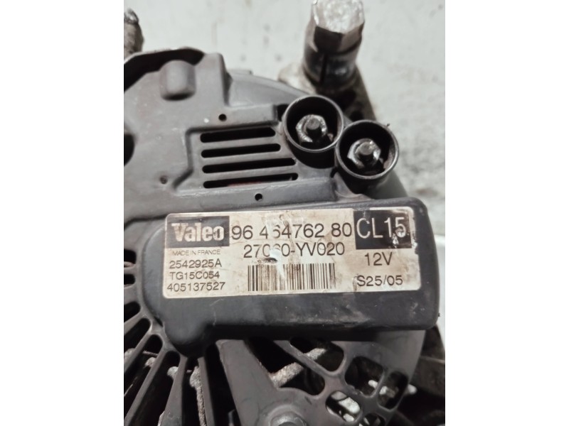 Recambio de alternador para citroen c3 referencia OEM IAM 9646476280 27060YV020 2542925A