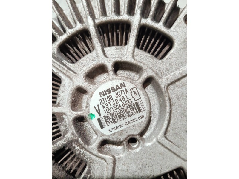 Recambio de alternador para renault koleos referencia OEM IAM 23100JG71A A3TJ2481 