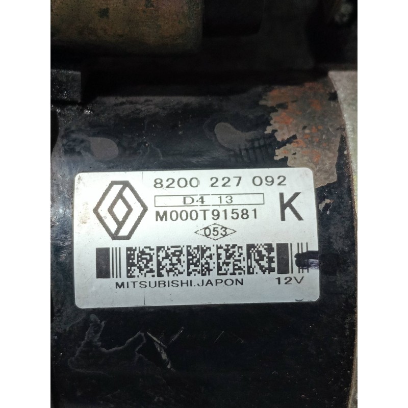 Recambio de motor arranque para renault megane ii berlina 3p 1.5 dci diesel referencia OEM IAM 8200227092 M000T91581 