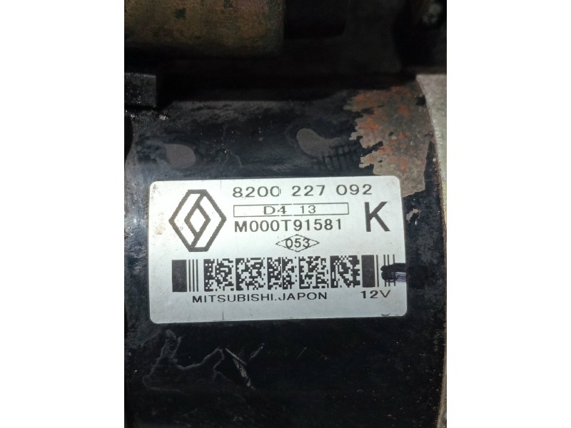 Recambio de motor arranque para renault megane ii berlina 3p 1.5 dci diesel referencia OEM IAM 8200227092 M000T91581 