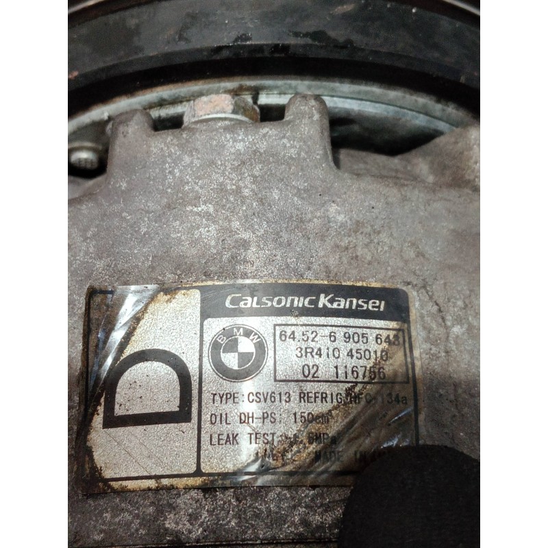 Recambio de compresor aire acondicionado para bmw serie 3 compact (e46) referencia OEM IAM 64526905643 3R41045010 