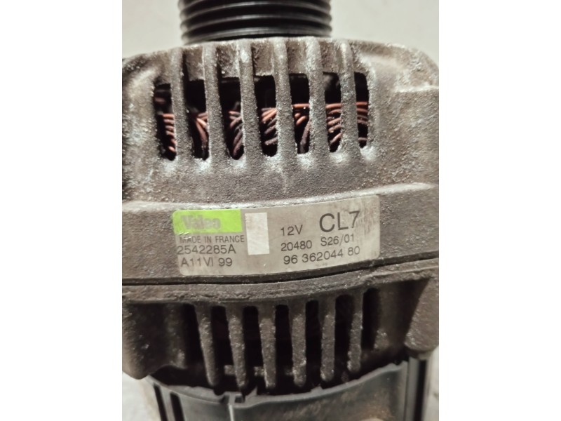 Recambio de alternador para peugeot 206 berlina referencia OEM IAM 9636204480 2542285A A11VI99