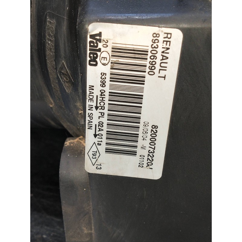Recambio de faro izquierdo para renault megane ii berlina 3p 1.5 dci diesel referencia OEM IAM 89306990 8200073220 PARA PULIR