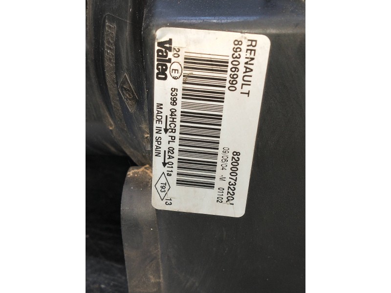 Recambio de faro izquierdo para renault megane ii berlina 3p 1.5 dci diesel referencia OEM IAM 89306990 8200073220 PARA PULIR