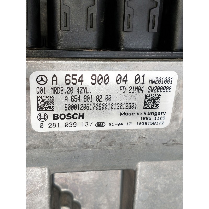 Recambio de centralita motor uce para mercedes clase c (w206) c 220 d referencia OEM IAM 0281039137 A6549018200 A6549000401