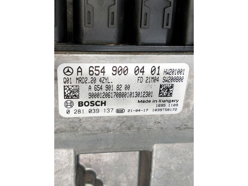 Recambio de centralita motor uce para mercedes clase c (w206) c 220 d referencia OEM IAM 0281039137 A6549018200 A6549000401