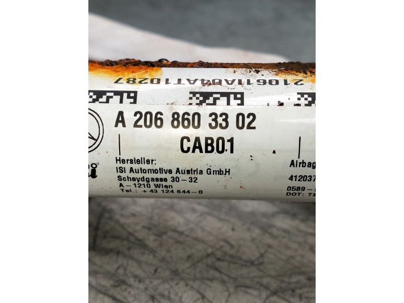 Recambio de airbag cortina delantero derecho para mercedes clase c (w206) c 220 d referencia OEM IAM A2068603302  