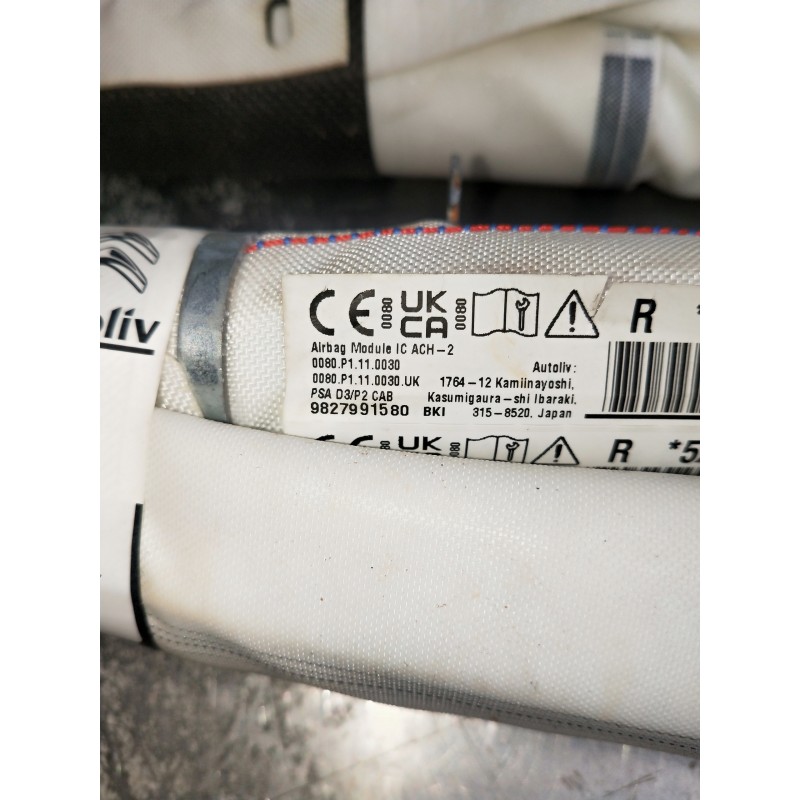 Recambio de airbag cortina delantero derecho para opel corsa f referencia OEM IAM 9827991580 5XXBBB2641377 