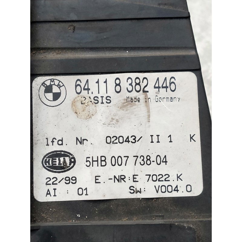 Recambio de mando calefaccion / aire acondicionado para bmw serie 3 compact (e46) referencia OEM IAM 64118382446 5HB00773804 