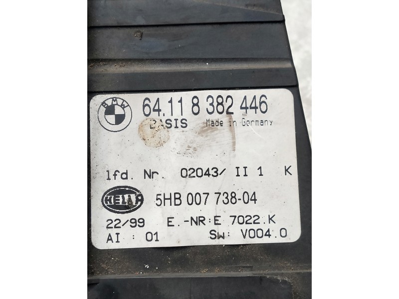 Recambio de mando calefaccion / aire acondicionado para bmw serie 3 compact (e46) referencia OEM IAM 64118382446 5HB00773804 
