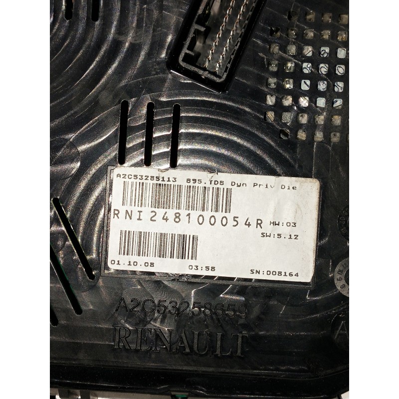 Recambio de cuadro instrumentos para renault megane iii berlina 5 p referencia OEM IAM A2C53285113008164 248100054R 