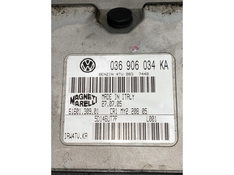 Recambio de centralita motor uce para volkswagen polo (9n3) referencia OEM IAM 036906034KA 6160130901 