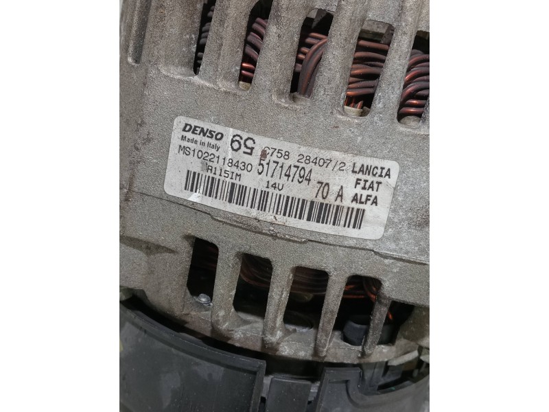Recambio de alternador para fiat grande punto (199) referencia OEM IAM 51714794 MS1022118430 