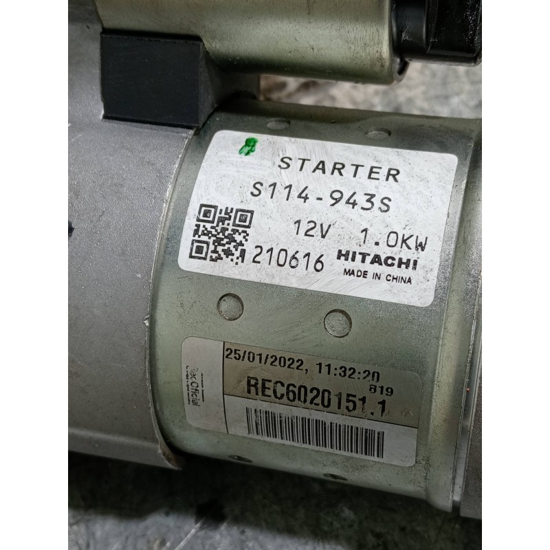 Recambio de motor arranque para fiat grande punto (199) referencia OEM IAM REC60201511 S114943S 