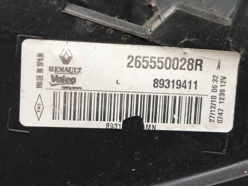 Recambio de piloto trasero izquierdo interior para renault megane iii sport tourer gt referencia OEM IAM 965550028R  