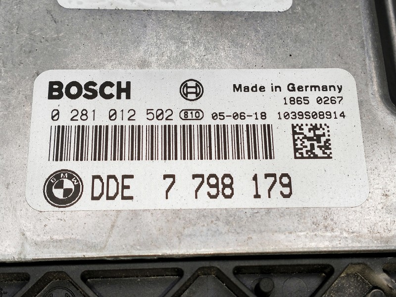 Recambio de centralita motor uce para bmw serie 1 berlina (e81/e87) 118d referencia OEM IAM 0281012502 7798179 