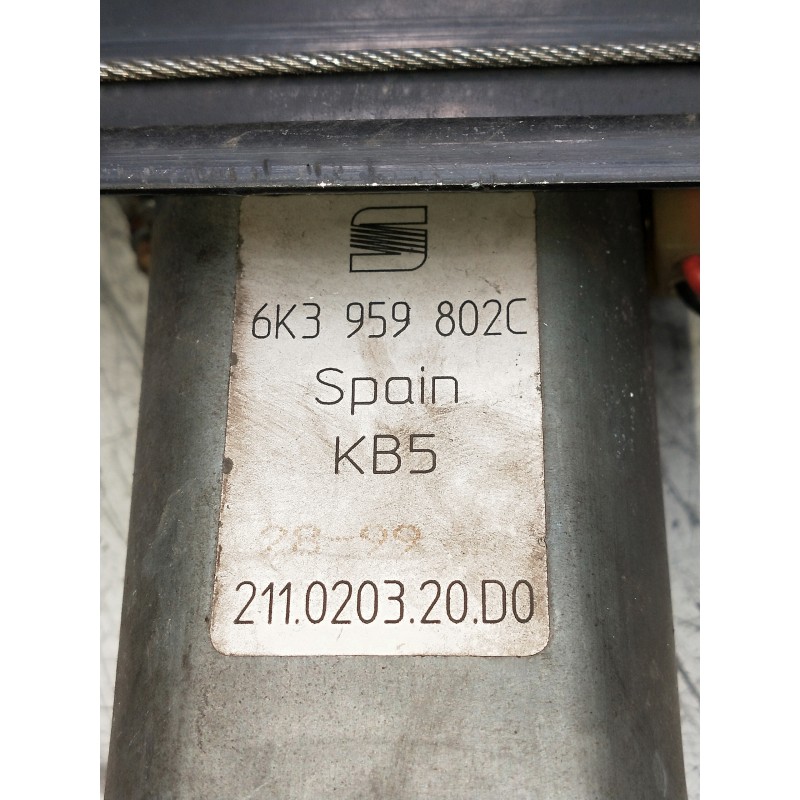 Recambio de elevalunas delantero derecho para seat ibiza (6k) referencia OEM IAM 6K3959802C  3P