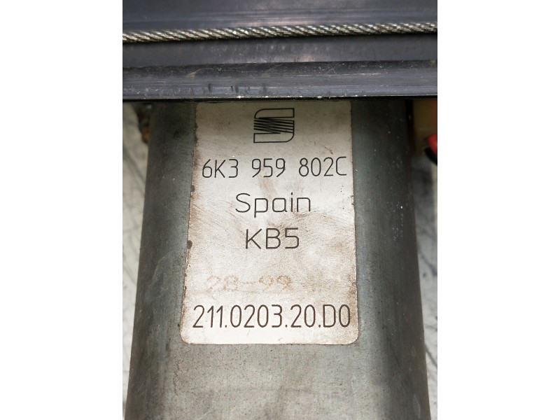 Recambio de elevalunas delantero derecho para seat ibiza (6k) referencia OEM IAM 6K3959802C  3P