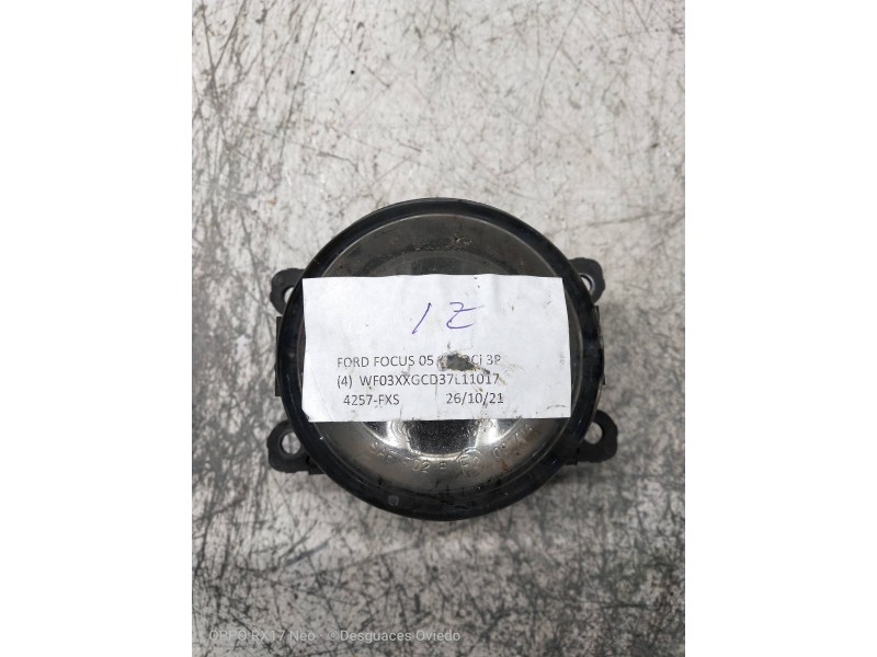 Recambio de faro antiniebla izquierdo para ford focus berlina (cap) 1.8 tdci turbodiesel cat referencia OEM IAM   