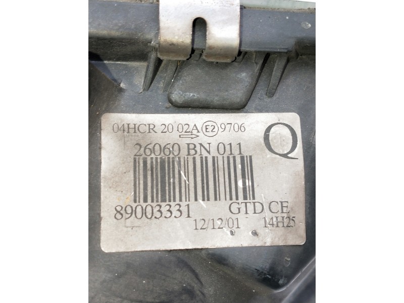 Recambio de faro izquierdo para nissan almera (n16/e) referencia OEM IAM 89003331 26060BN011 