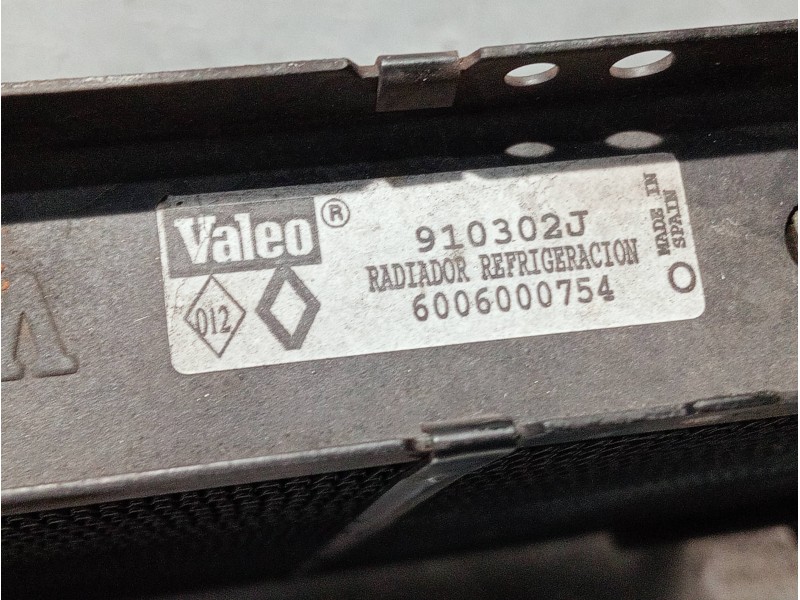 Recambio de radiador agua para renault rapid/express (f40) referencia OEM IAM 6006000754  