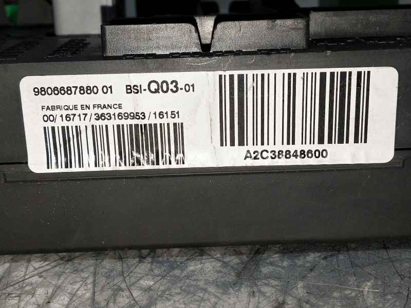 Recambio de caja reles / fusibles para peugeot 308 referencia OEM IAM 9806687880 A2C338848600 