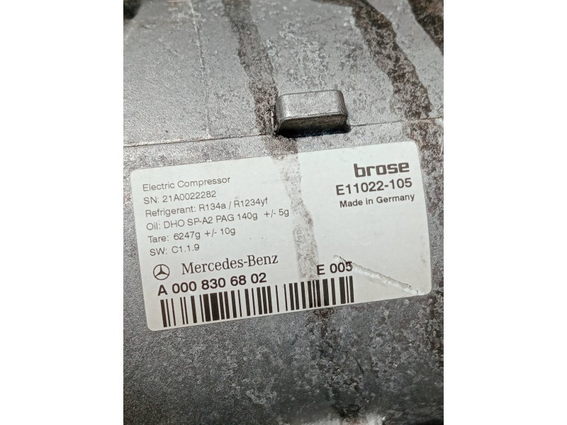 Recambio de compresor aire acondicionado para mercedes clase c (w206) c 220 d referencia OEM IAM A0008306802  