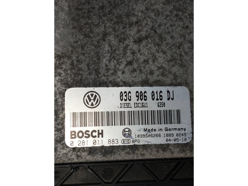 Recambio de centralita motor uce para skoda octavia berlina (1z3) referencia OEM IAM 0281011883  