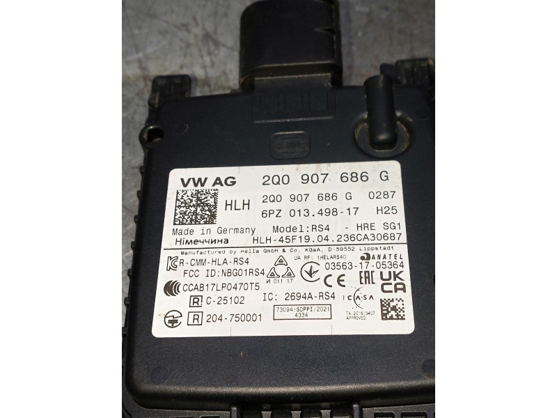 Recambio de modulo electronico para cupra formentor referencia OEM IAM 2Q0907686G 6PZ01349817 