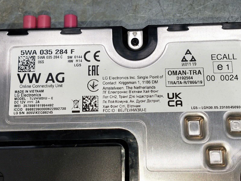 Recambio de modulo electronico para cupra formentor referencia OEM IAM 5WA035284F  