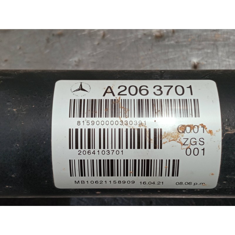 Recambio de transmision central para mercedes clase c (w206) c 220 d referencia OEM IAM A2063701 2064103701 TRASERA