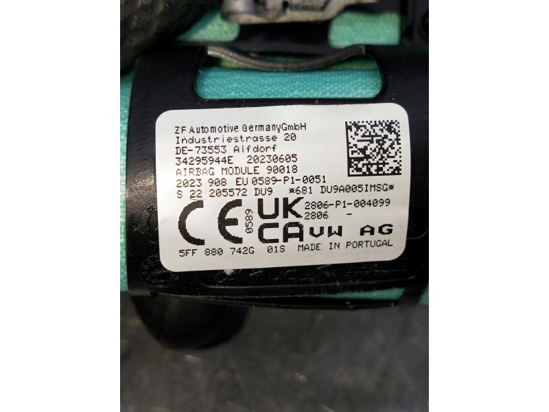 Recambio de airbag cortina delantero derecho para cupra formentor referencia OEM IAM 5FF880742G 34295953B 
