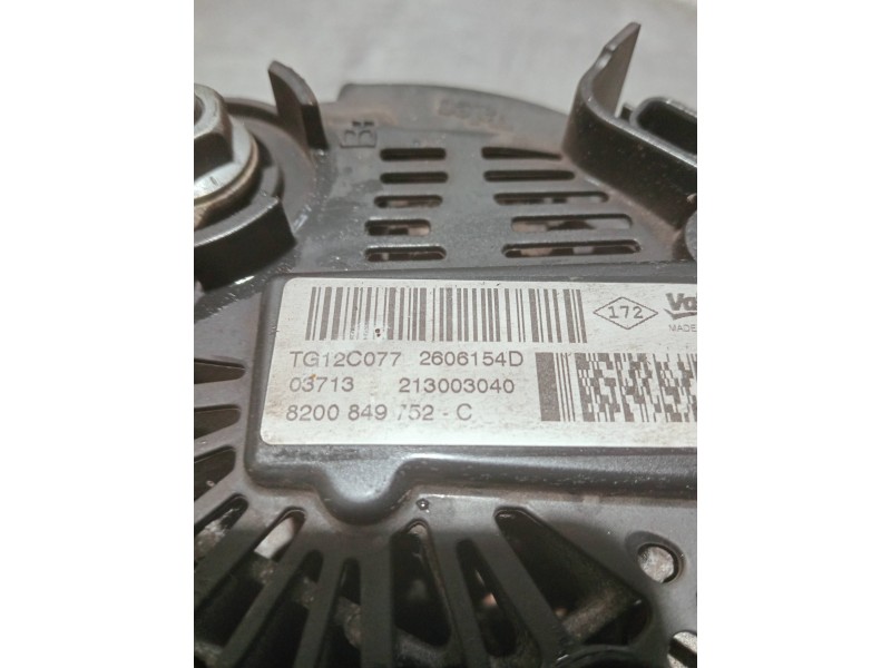 Recambio de alternador para renault megane iii berlina 5 p referencia OEM IAM 8200849752C 2606154D TG12C077