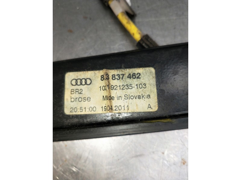 Recambio de elevalunas delantero derecho para audi a1 (8x) ambition referencia OEM IAM 8X3837462  3P