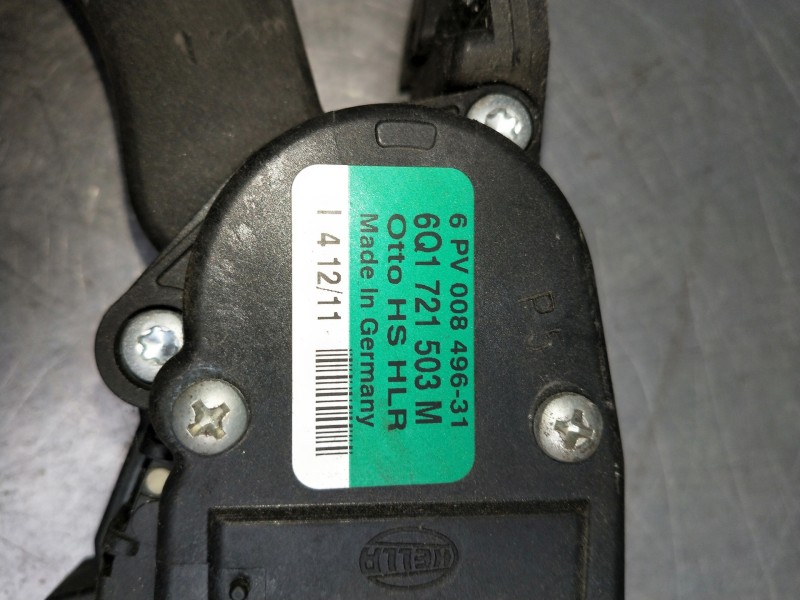 Recambio de potenciometro pedal para audi a1 (8x) ambition referencia OEM IAM 6PV00849631 6Q1721503M 