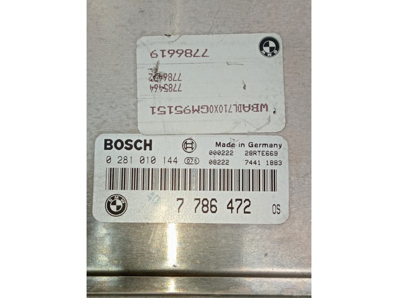 Recambio de centralita motor uce para bmw serie 5 berlina (e39) referencia OEM IAM 0281010144  