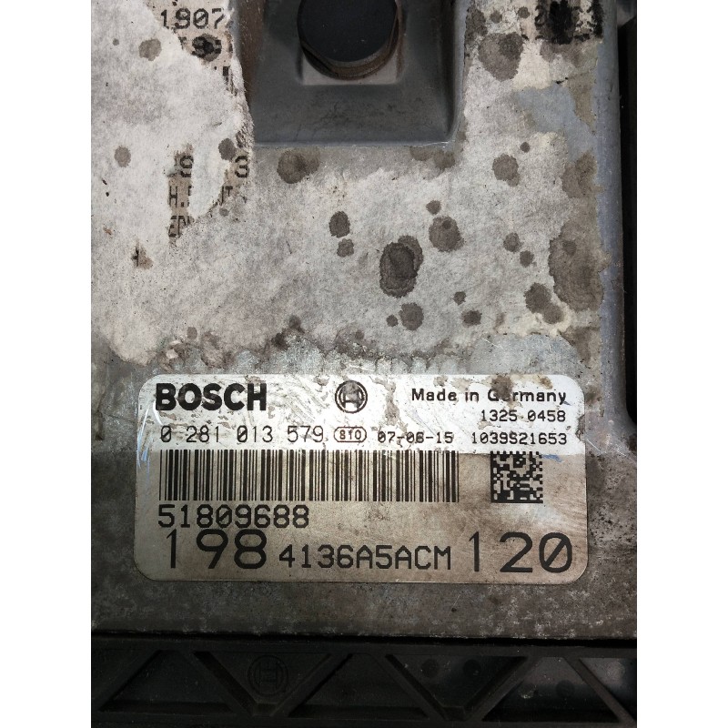 Recambio de centralita motor uce para fiat bravo (198) 1.9 active multijet referencia OEM IAM 0281013579 51809688 