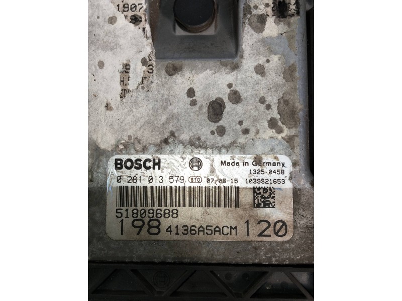 Recambio de centralita motor uce para fiat bravo (198) 1.9 active multijet referencia OEM IAM 0281013579 51809688 