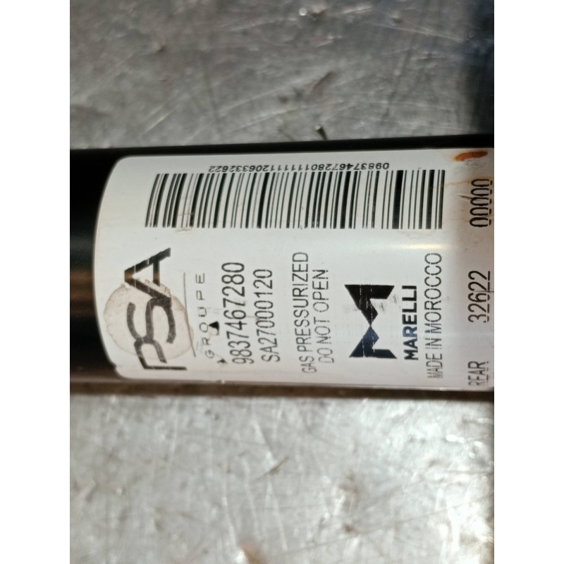 Recambio de amortiguador trasero derecho para opel corsa f referencia OEM IAM 9837467280 SA27000120 