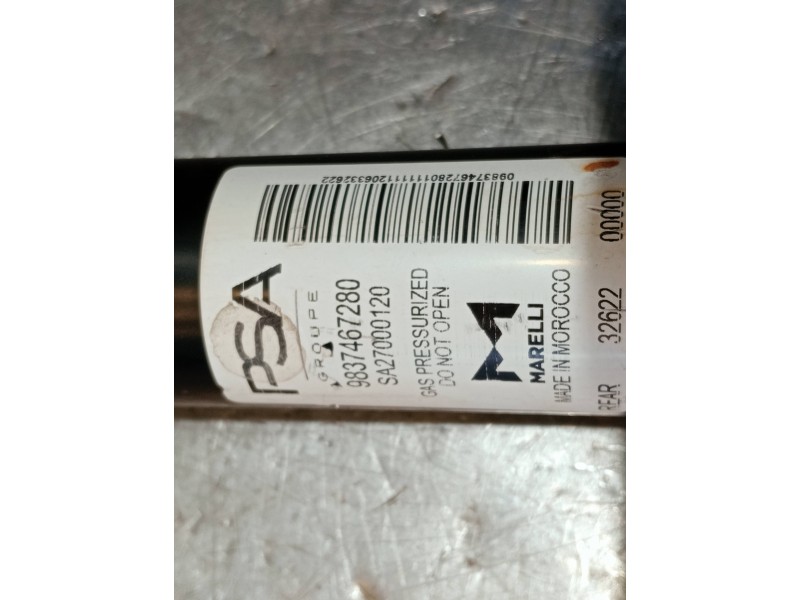 Recambio de amortiguador trasero derecho para opel corsa f referencia OEM IAM 9837467280 SA27000120 