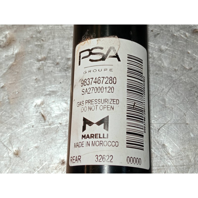 Recambio de amortiguador trasero izquierdo para opel corsa f referencia OEM IAM 9837467280 SA27000120 