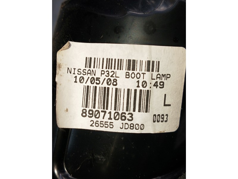 Recambio de piloto trasero izquierdo interior para nissan qashqai (j10) acenta referencia OEM IAM 89071063  