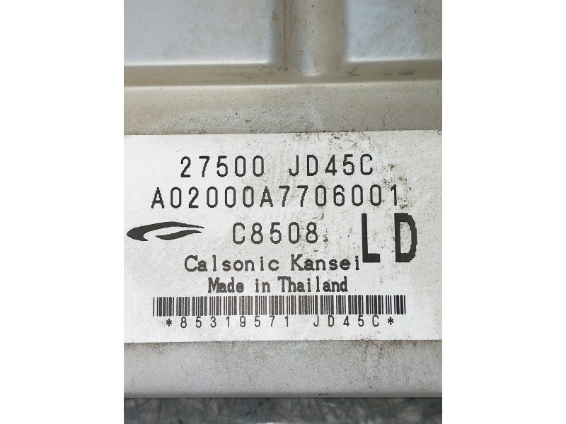 Recambio de mando calefaccion / aire acondicionado para nissan qashqai (j10) acenta referencia OEM IAM 27500JD045C A02000A770600