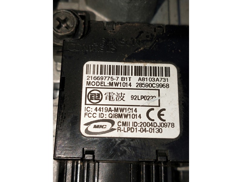 Recambio de conmutador de arranque para nissan qashqai (j10) acenta referencia OEM IAM A8103A731 216697757 