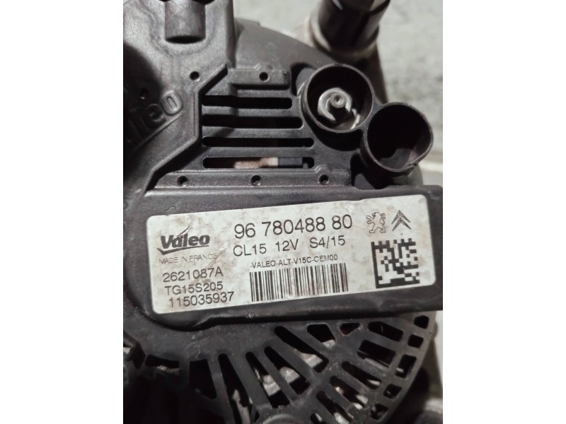 Recambio de alternador para peugeot partner kasten referencia OEM IAM 9678048880 2621087A TG15S205