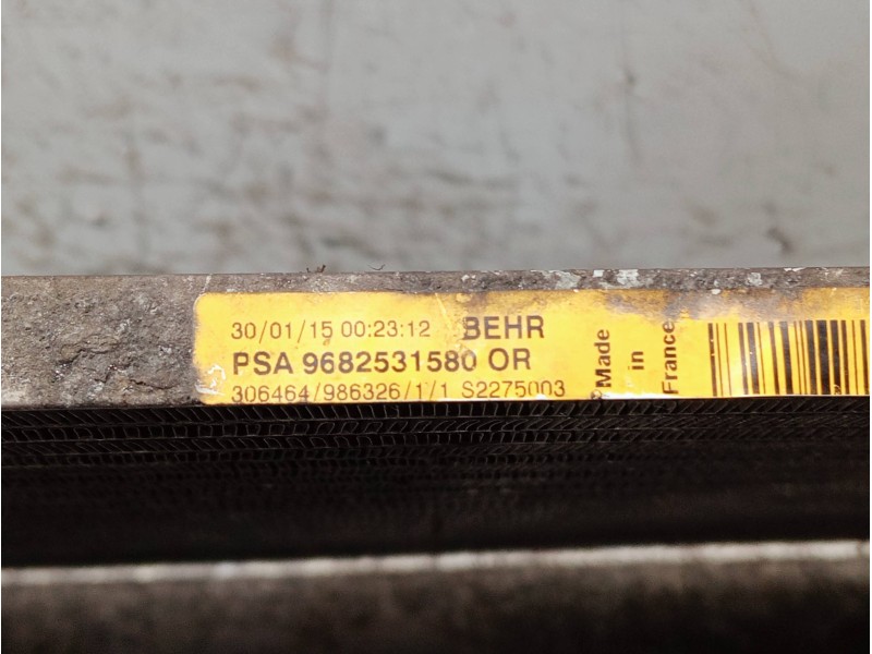 Recambio de condensador / radiador aire acondicionado para peugeot partner kasten referencia OEM IAM 9682531580 S2275003 