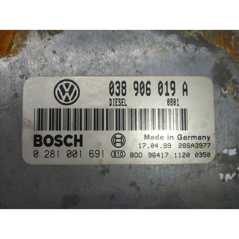 Recambio de centralita motor uce para volkswagen passat berlina (3b2) comfortline referencia OEM IAM 0281001691 038906019A 