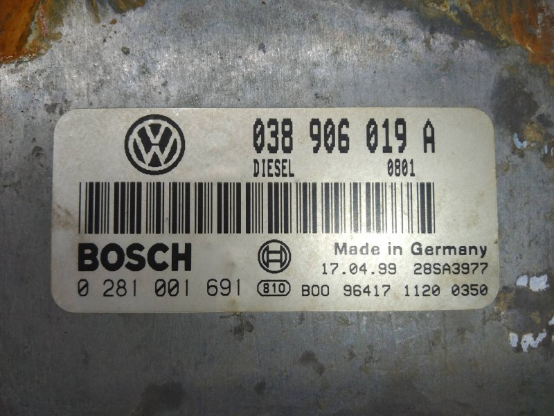 Recambio de centralita motor uce para volkswagen passat berlina (3b2) comfortline referencia OEM IAM 0281001691 038906019A 