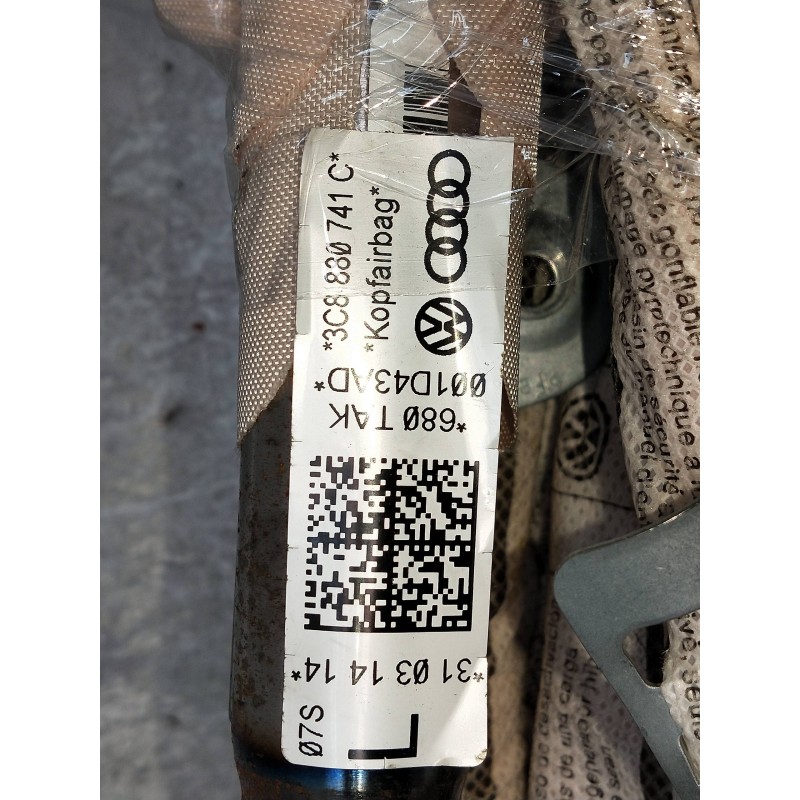 Recambio de airbag cortina delantero izquierdo para volkswagen passat cc (357) 2.0 tdi referencia OEM IAM 3C8880741C  